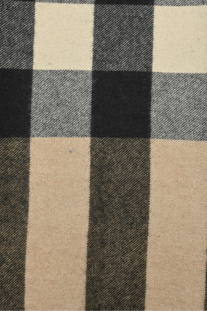 Burberry Fringe Check Cashmere Scarf