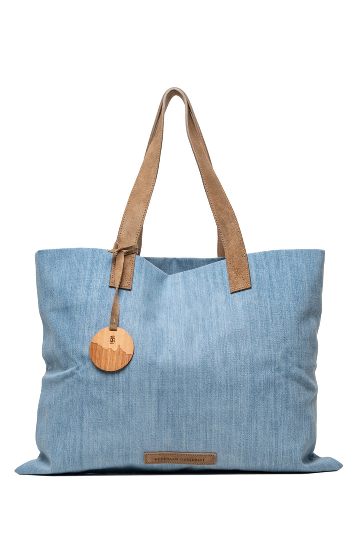 Brunello Cucinelli Denim Tote Bag