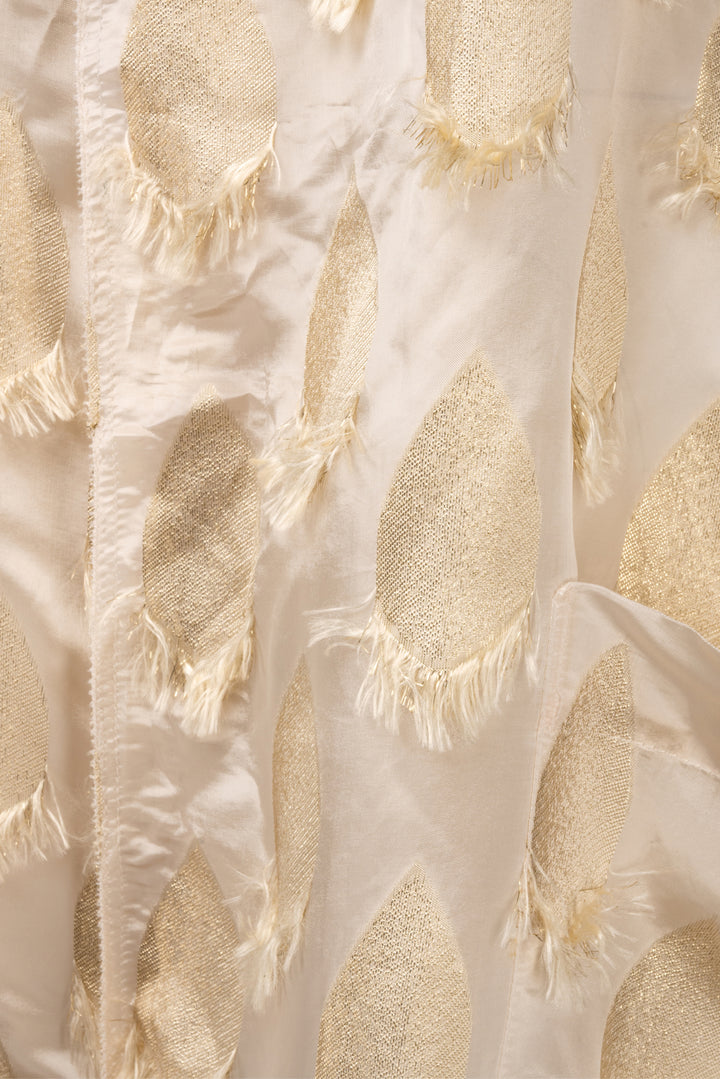 ZhuChongYun Size S Raw Edge Tear Drop Print Kimono