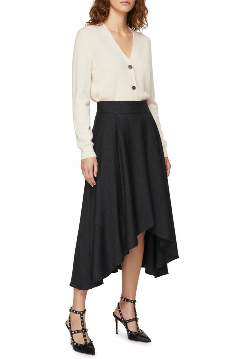 Isabel Marant Size 38 Plaid Drape Skirt