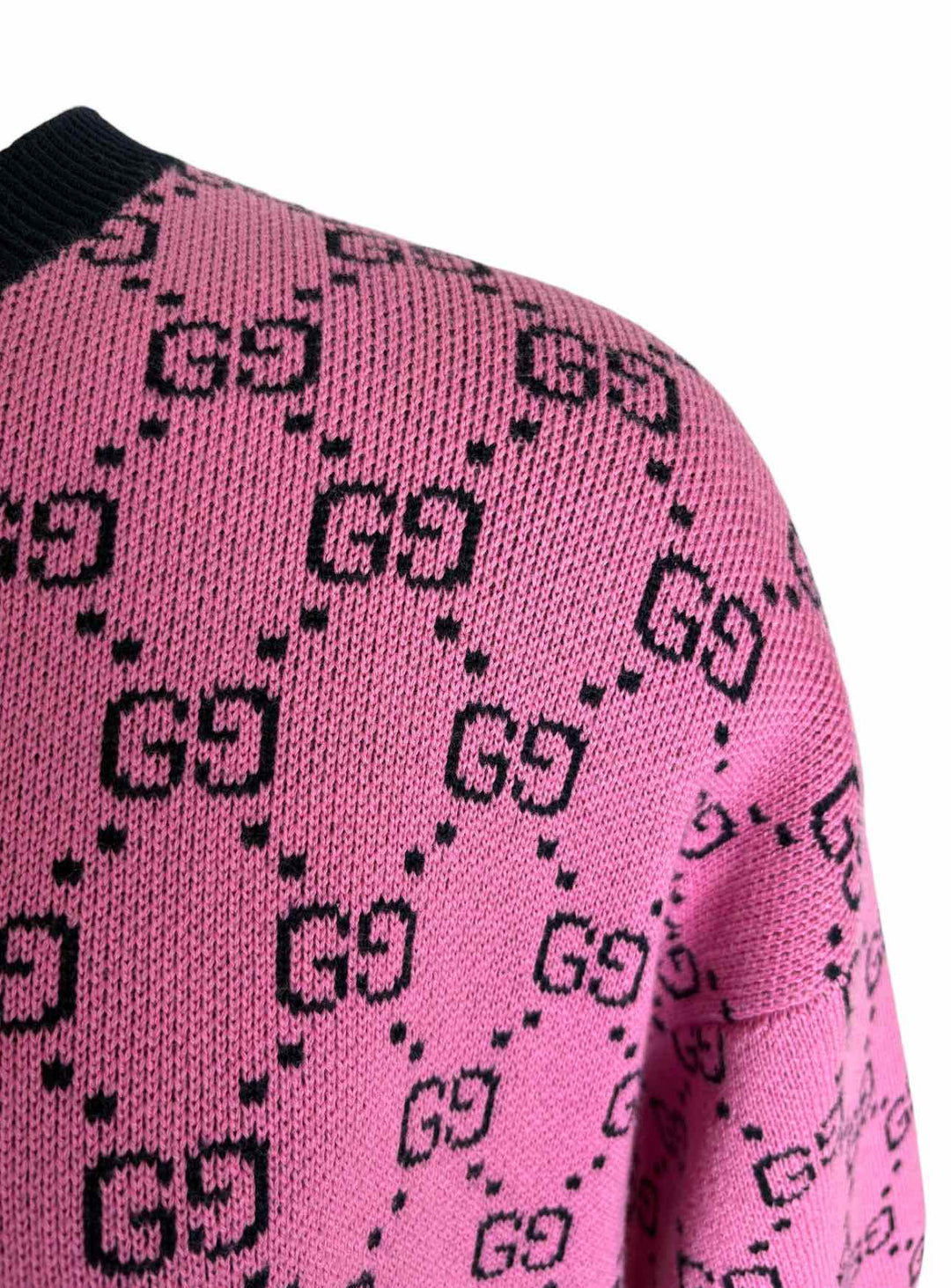 Gucci Size M GG Monogram Wool Blend Sweater