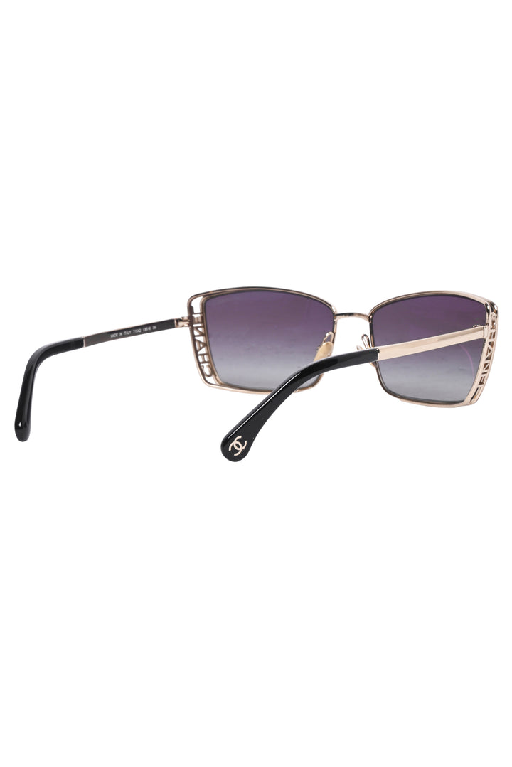 Chanel Metal Logo Square Sunglasses