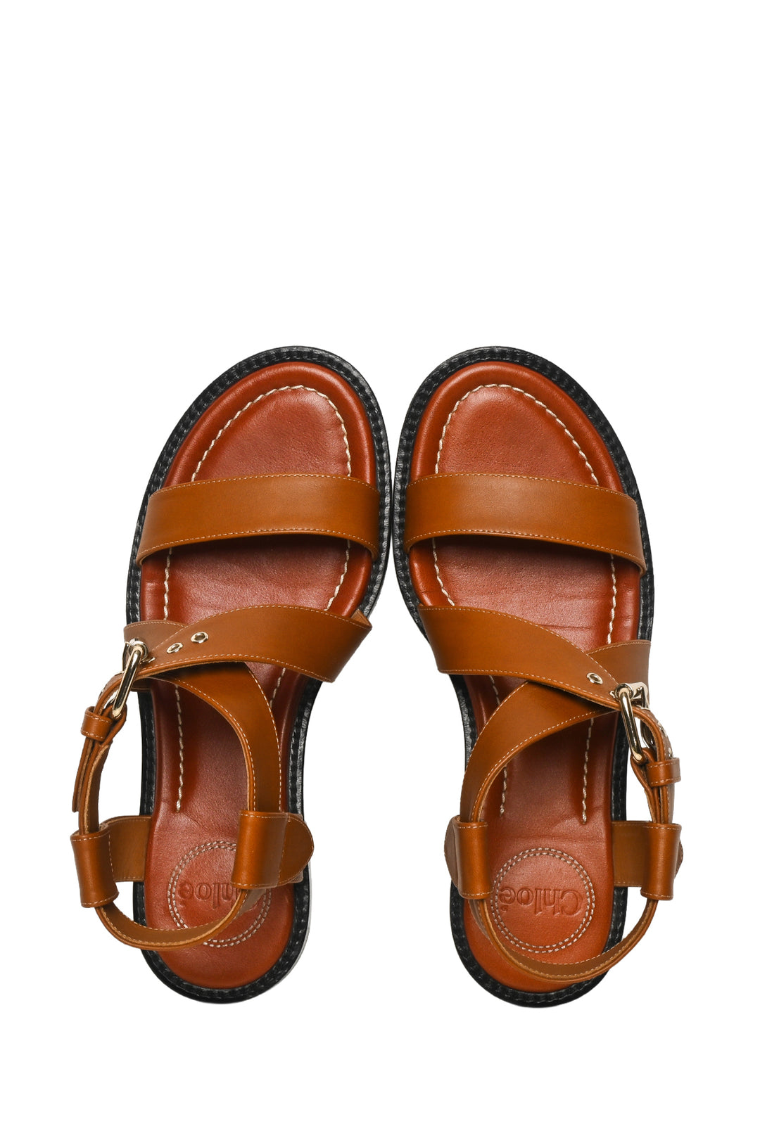 Chloe Size 36.5 Strappy Leather Sandals