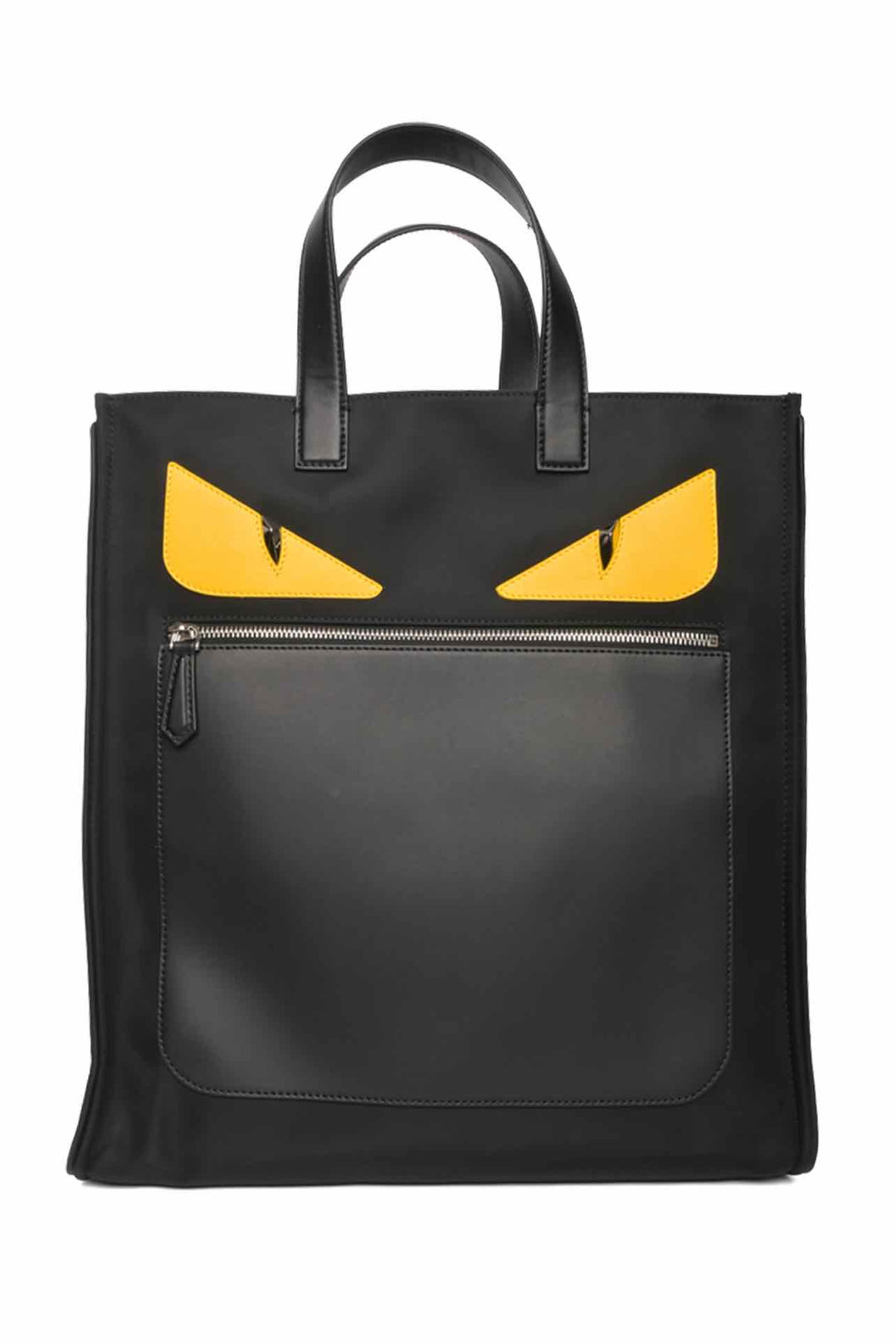Fendi Nylon & Leather Monster Eyes Tote