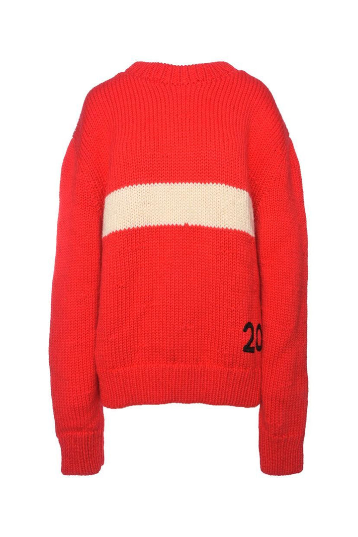 Calvin Klein 205W39NYC Size L Wool Knit Embroidered Sweater