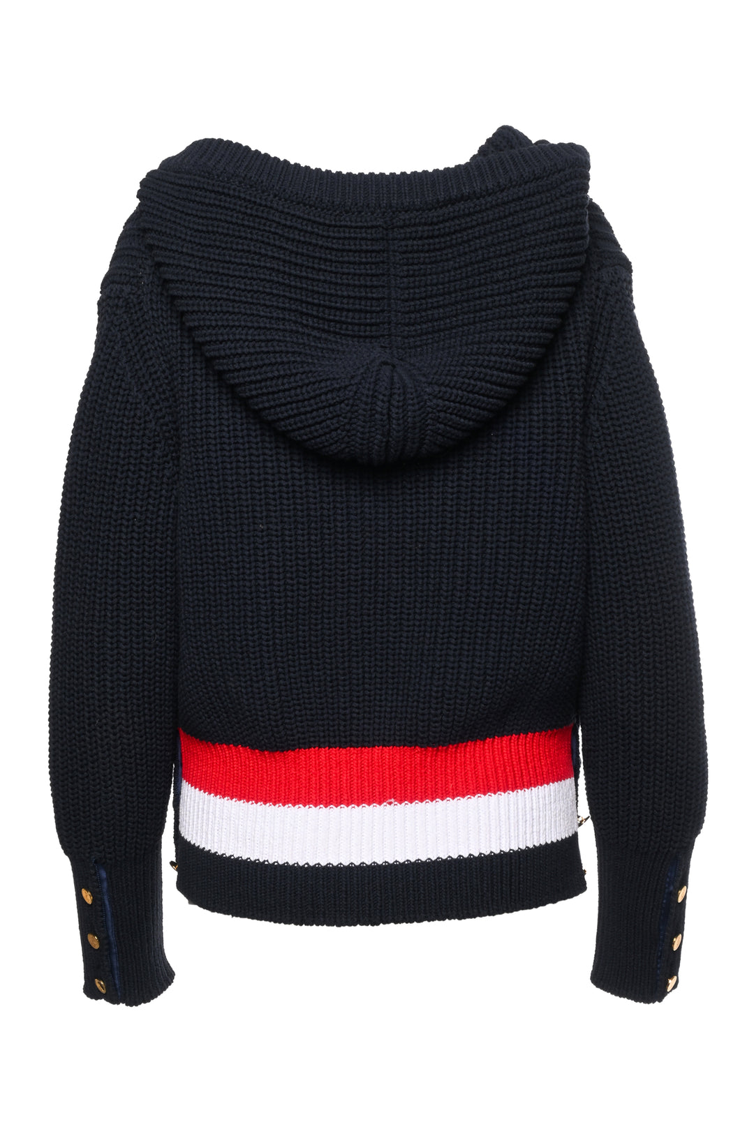 Thom Browne Size 2 Knit Hooded Cardigan