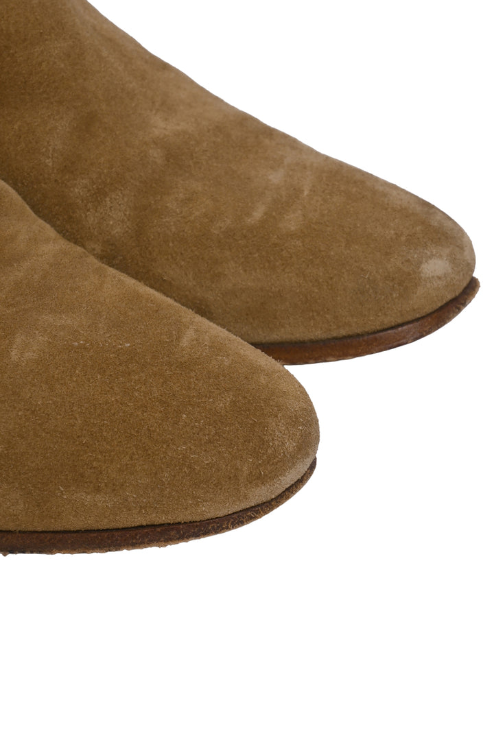 Saint Laurent Size 37.5 Suede Blake Ankle Boots