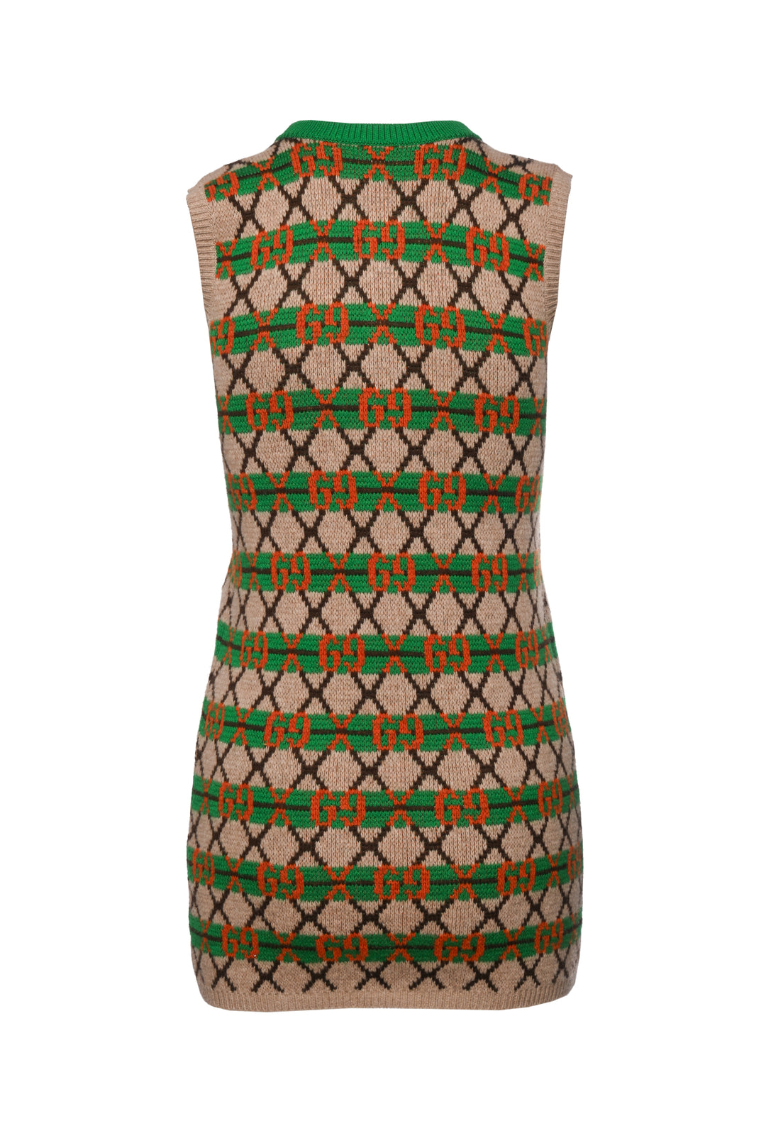 Gucci Size XXS/XS (Youth 10) GG Jacquard Wool Mini Dress