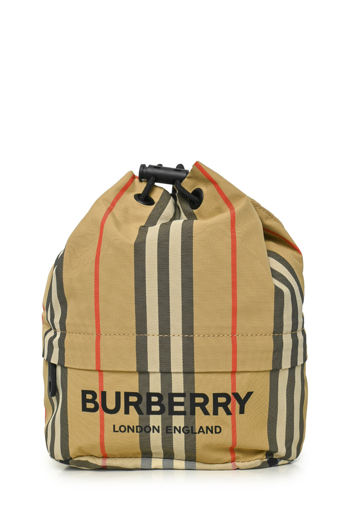 Burberry Phoebe Icon Stripe Drawcord Pouch Purse