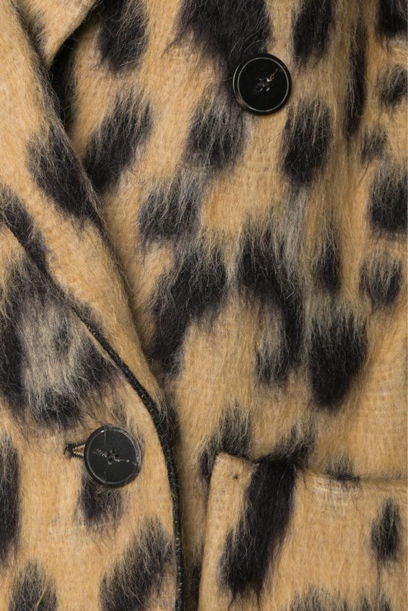 Forte_Forte Size 1 Leopard Print Wool & Alpaca Blend Coat