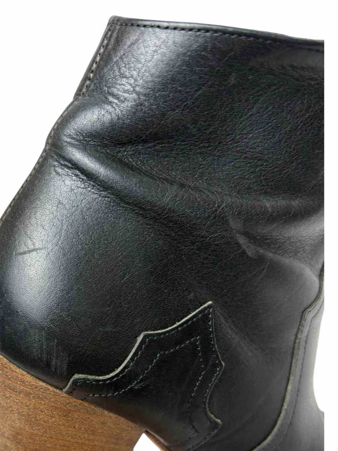 Isabel Marant Size 37 Leather Western Ankle Boots