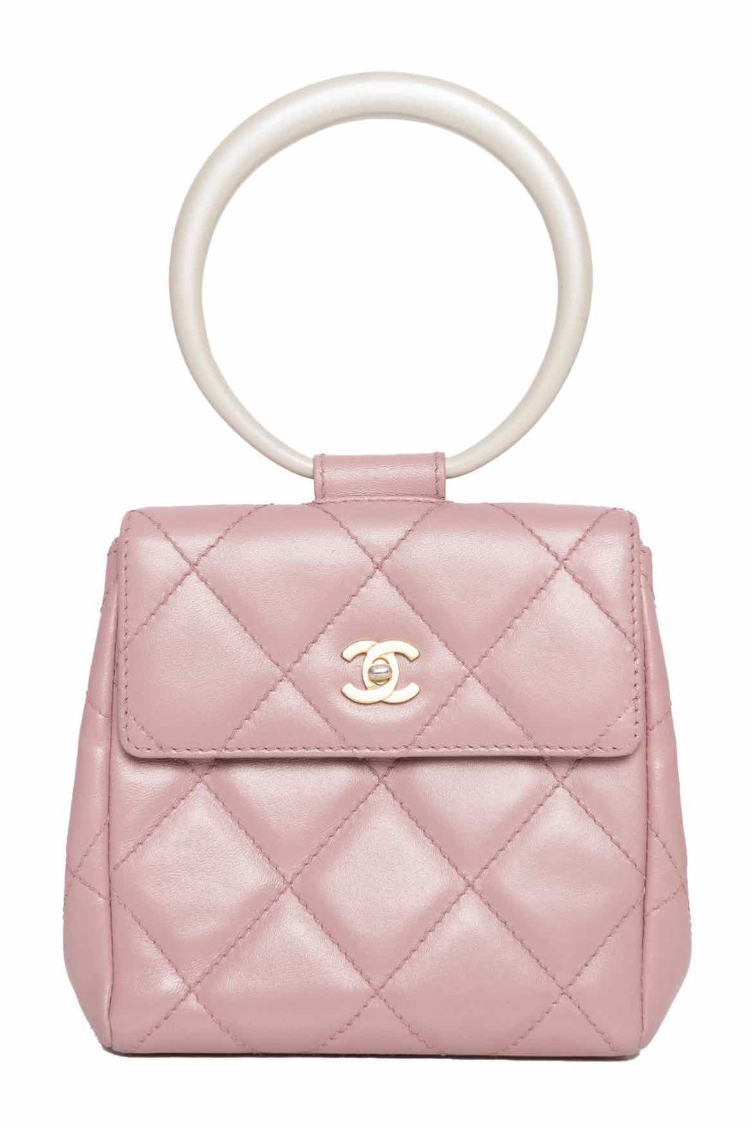 Chanel Vintage 2000-2002 Mini Ring Handle Bracelet Bag