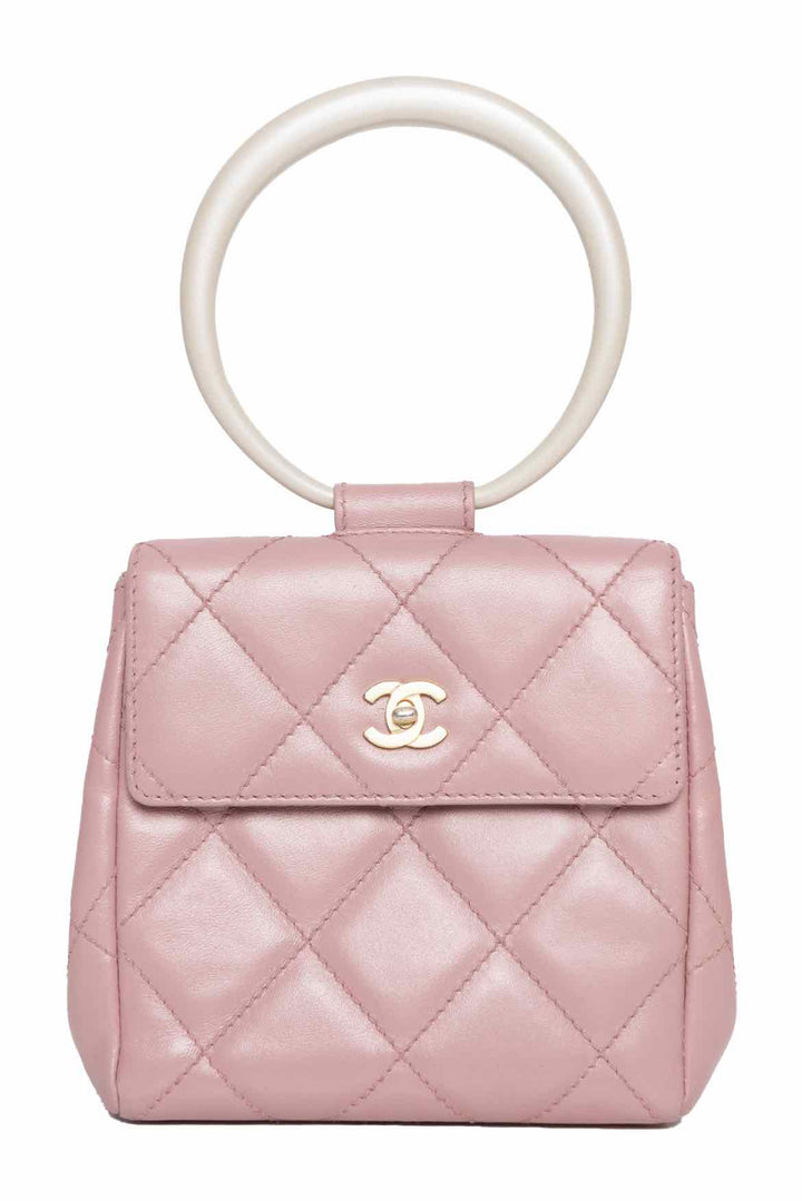 Chanel Vintage 2000-2002 Mini Ring Handle Bracelet Bag