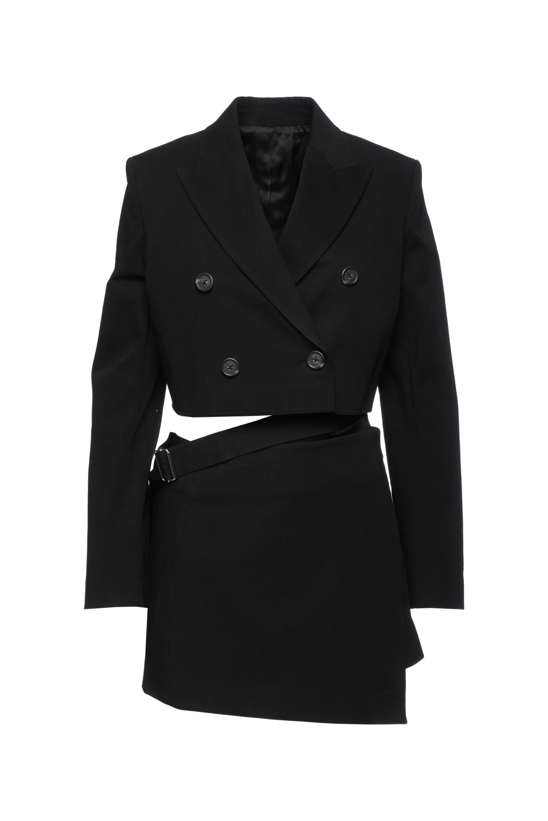 Helmut Lang Size XS/S Cropped Double Breasted Blazer & Wrap Skirt Set