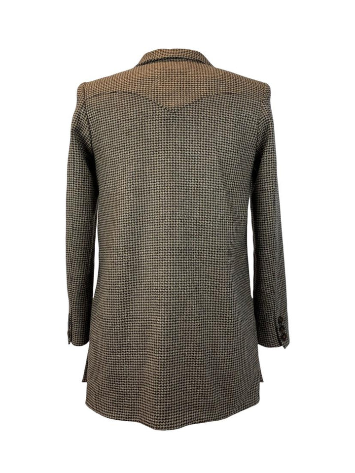 Nanushka Size S Demi Oversize Houndstooth Blazer