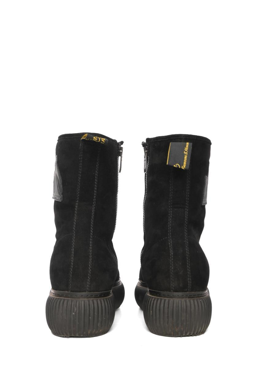 Lanvin Size 39 Arpege Shearling Lined Boots