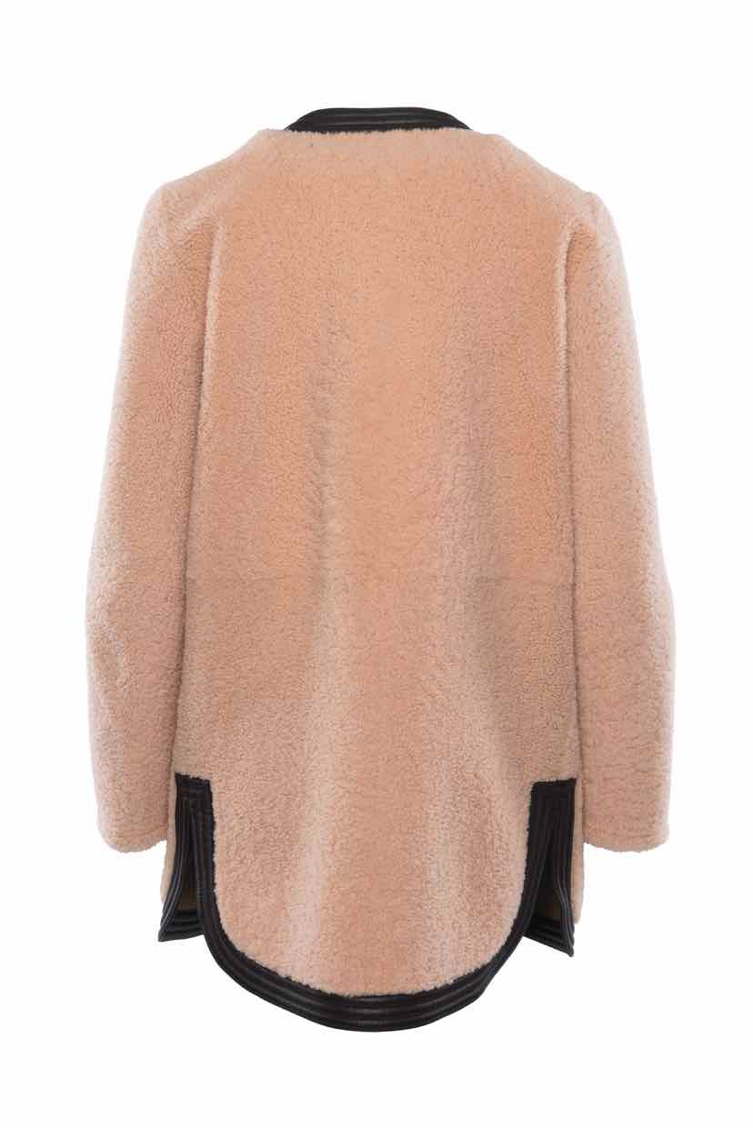 Chloe Size 36 Dyed Lamb Shearling Coat