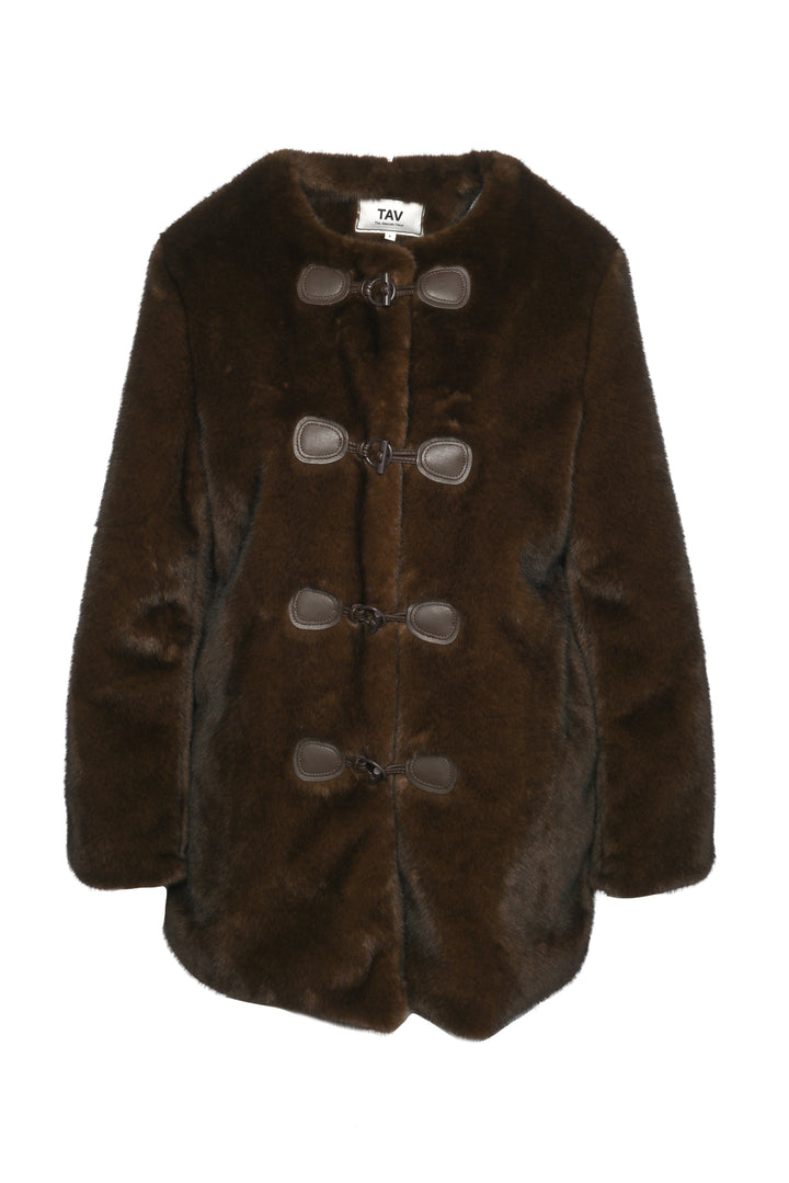 TAV Size S Classic Faux Fur Coat