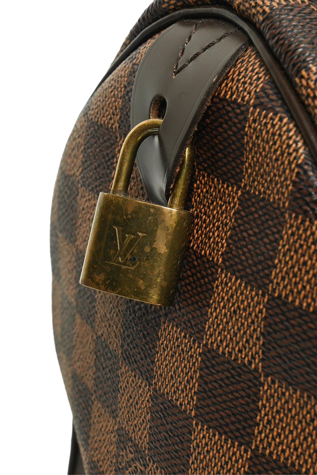 Louis Vuitton 2016 Damier Ebene Coated Canvas Speedy 30 Purse
