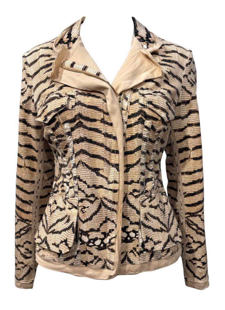 Roberto Cavalli Size M Animal Print Jacket