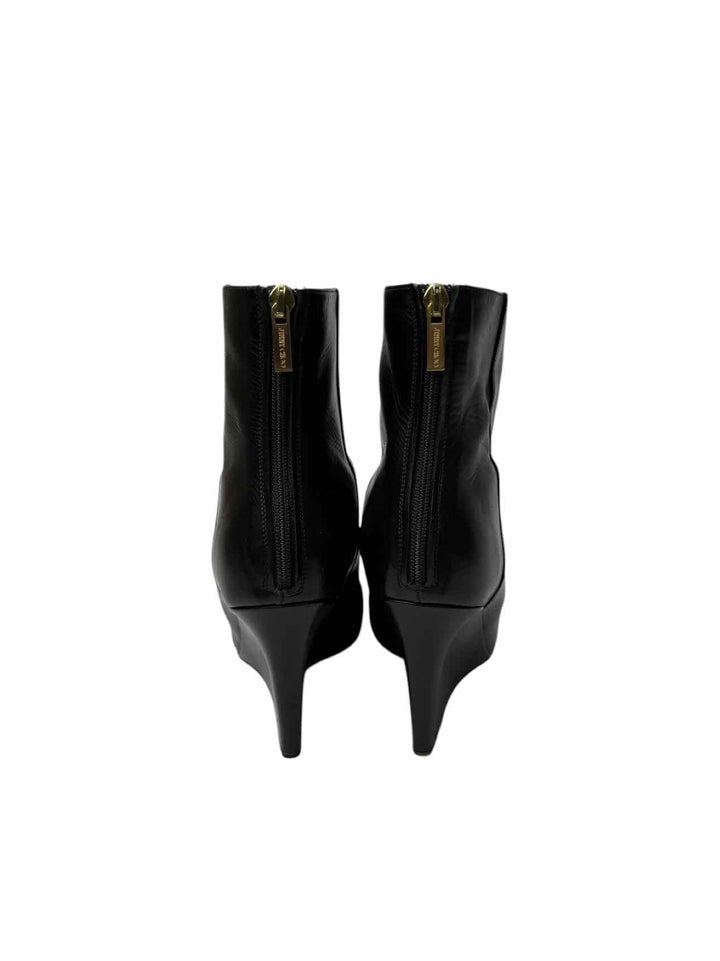 Jimmy Choo Size 38.5 Leather Wedge Ankle Boots