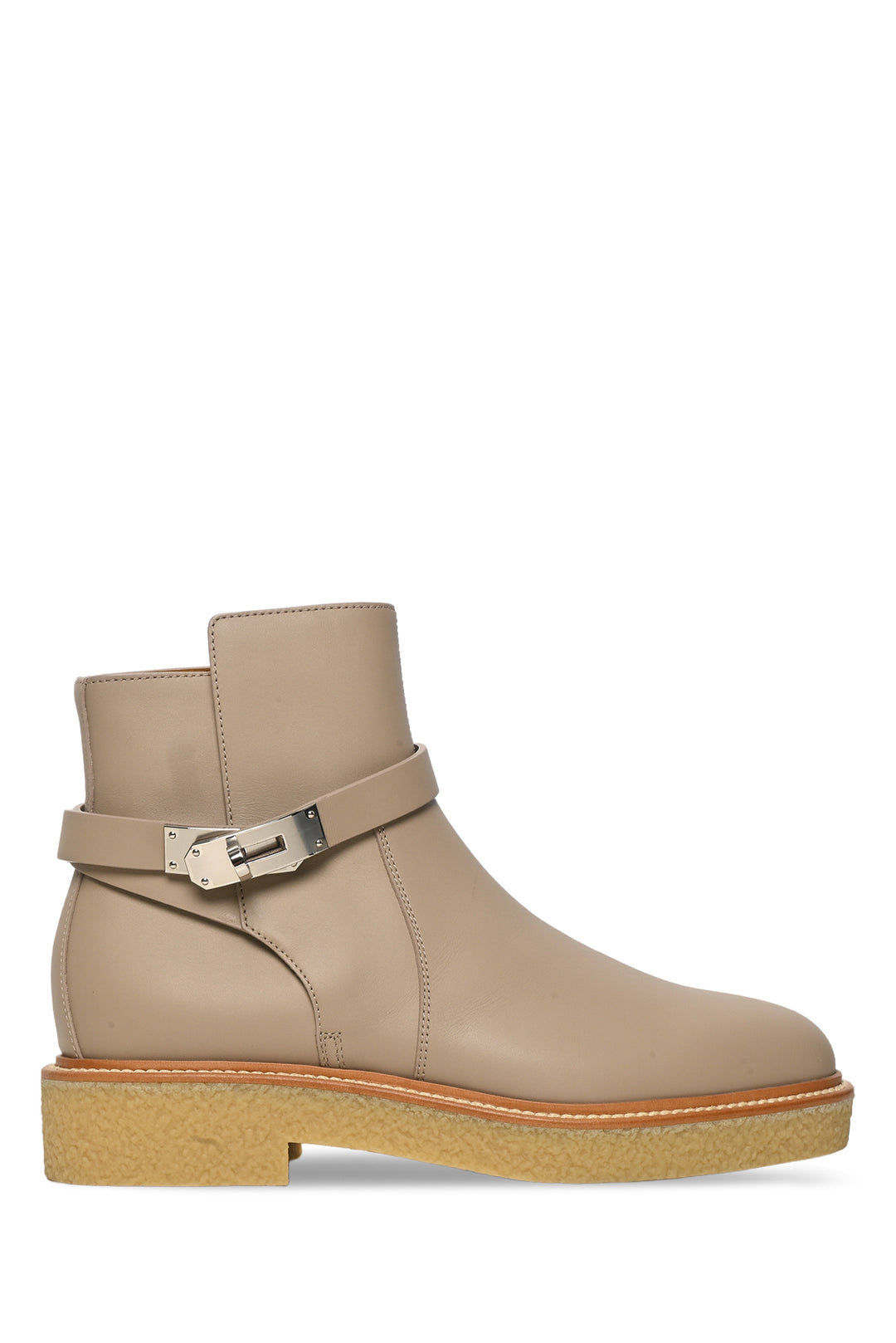 Hermes Size 38.5 Calfskin History Ankle Boots