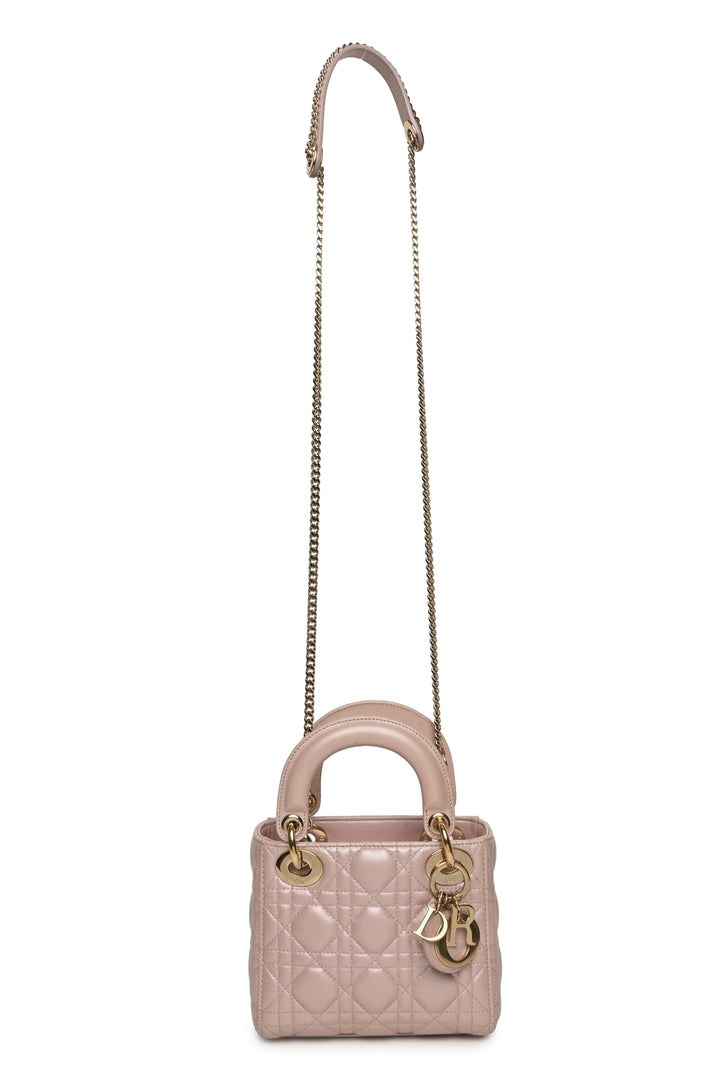 Dior 2017 Cannage Mini Lady Dior Bag