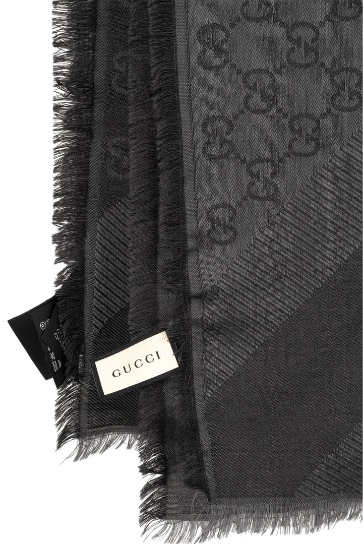 Gucci GG Large Wool & Silk-Blend Scarf