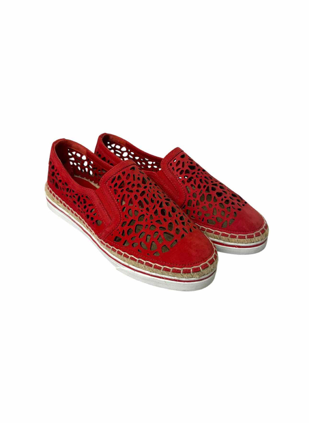 Jimmy Choo Size 35.5 Leather Espadrille Flats
