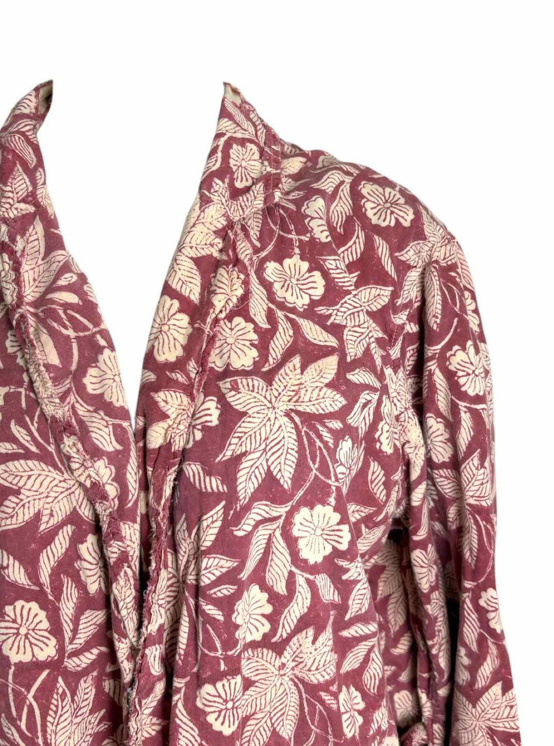 Magnolia Pearl Size OS Floral Distressed Cotton Tuxedo Jacket