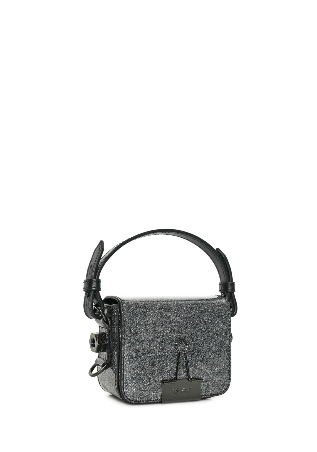 Off White Glitter Baby Flap Bag