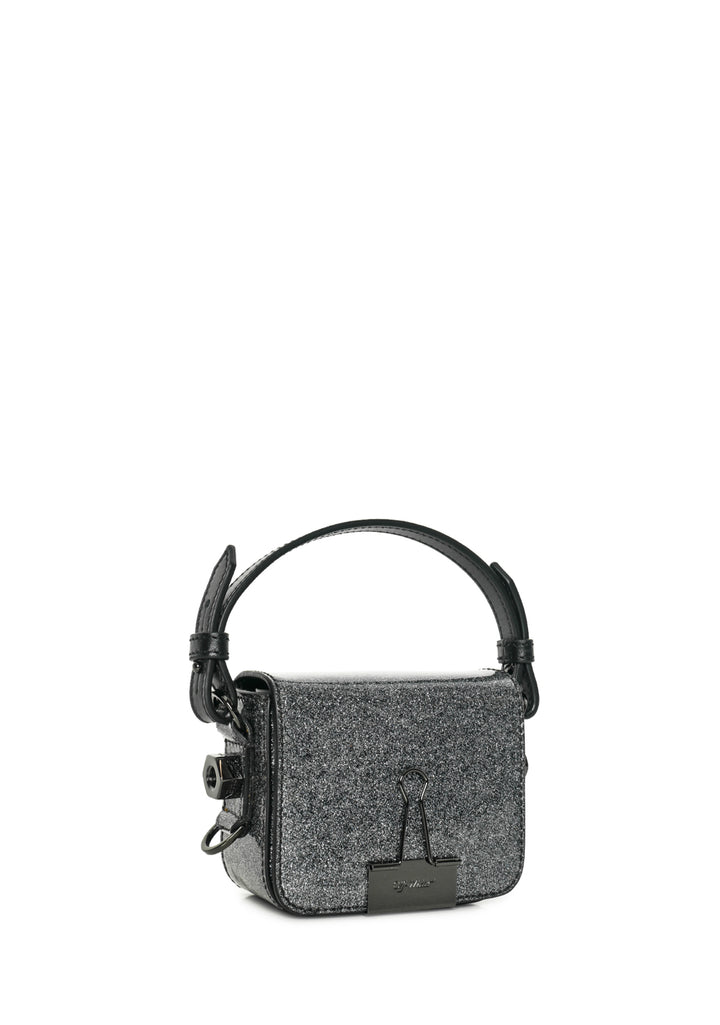 Off White Glitter Baby Flap Bag