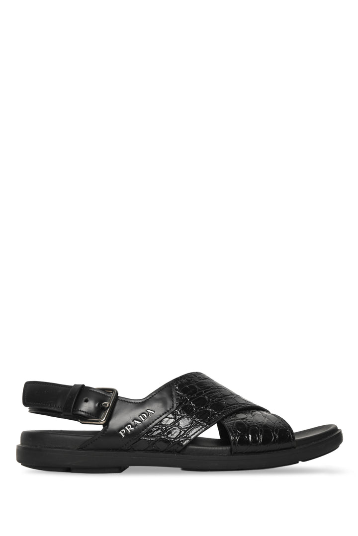 Prada Size 7 Men's Crisscross Sandals