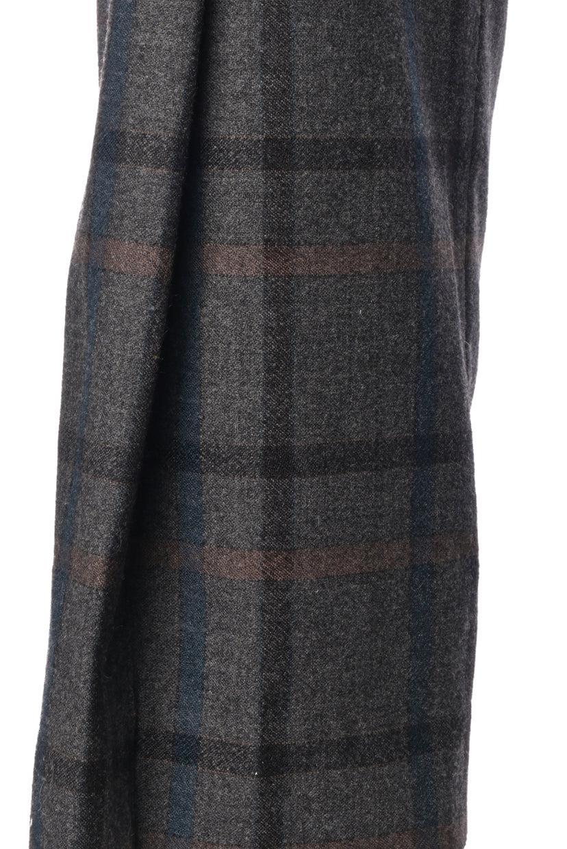 Brunello Cucinelli Size 4 Virgin Wool Plaid Trousers