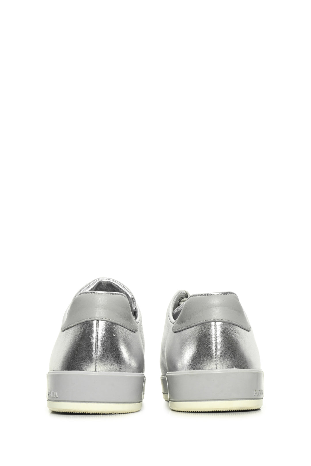 Prada Size 37.5 Metallic Sneakers