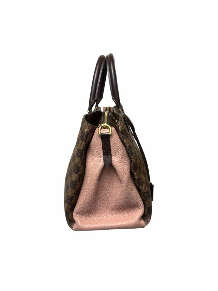 Louis Vuitton Cuir Taurillon Damier Ebene Normandy Magnolia Purse