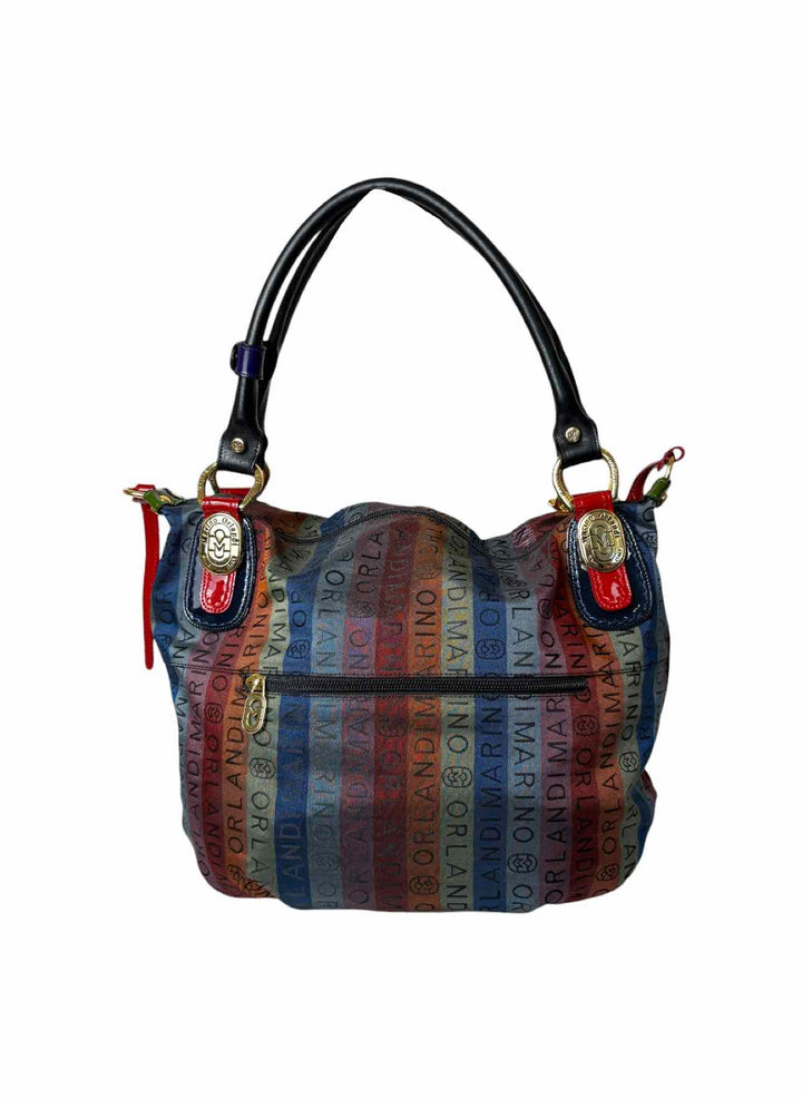 Marino Orlandi Striped Logo Purse