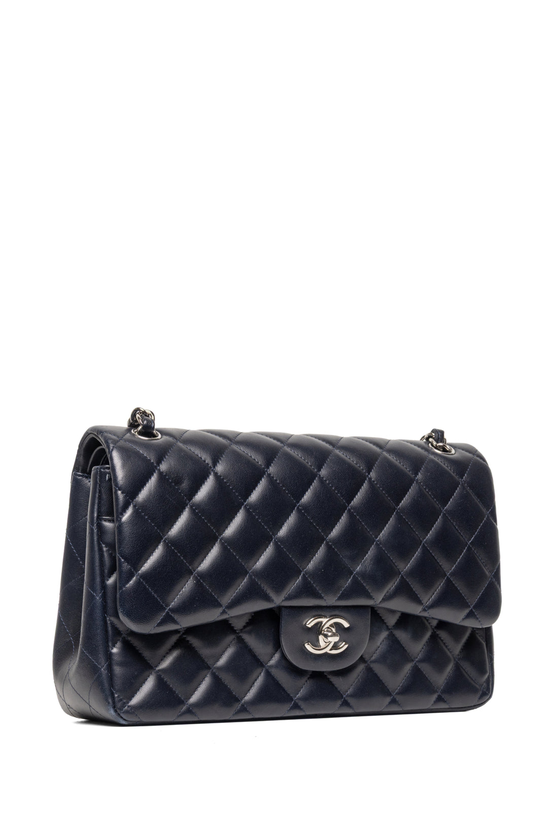 Chanel 2012 Quilted Jumbo Double Flap Shoulder Bag