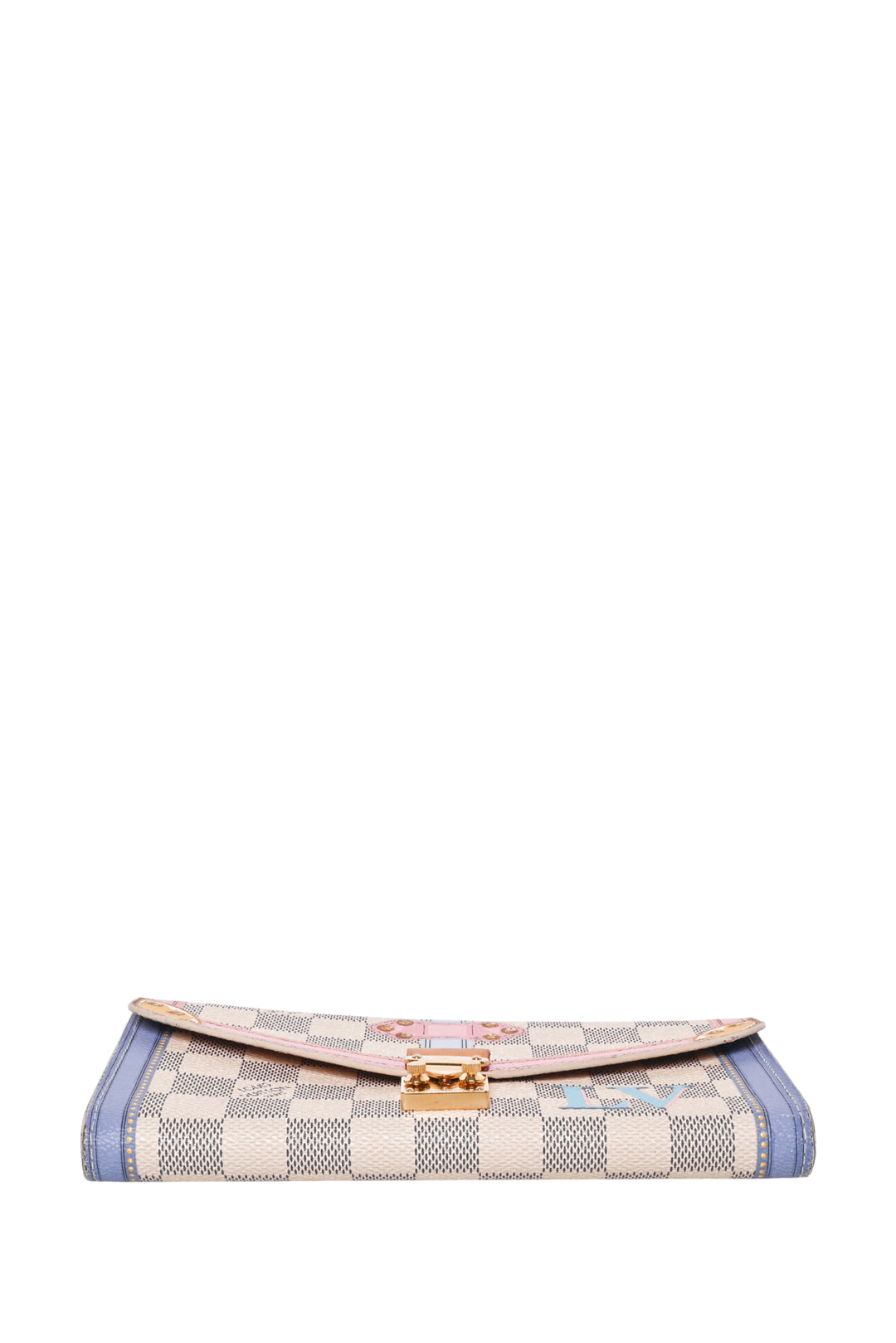 Louis Vuitton 2018 Damier Azur Summer Trunks Sarah Wallet