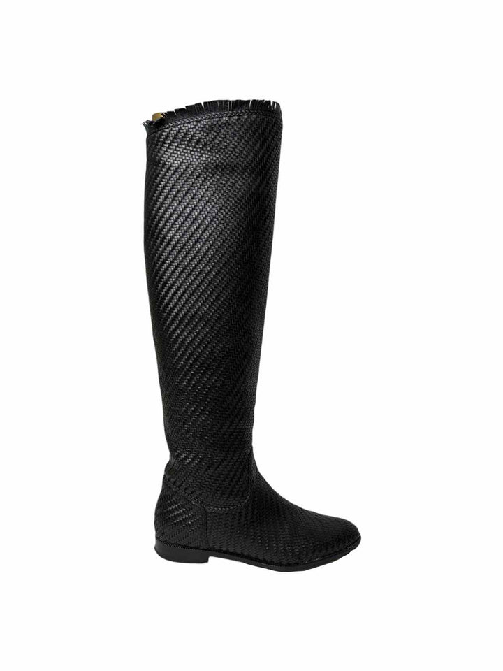 Dior Size 36 Global Woven Leather Boots