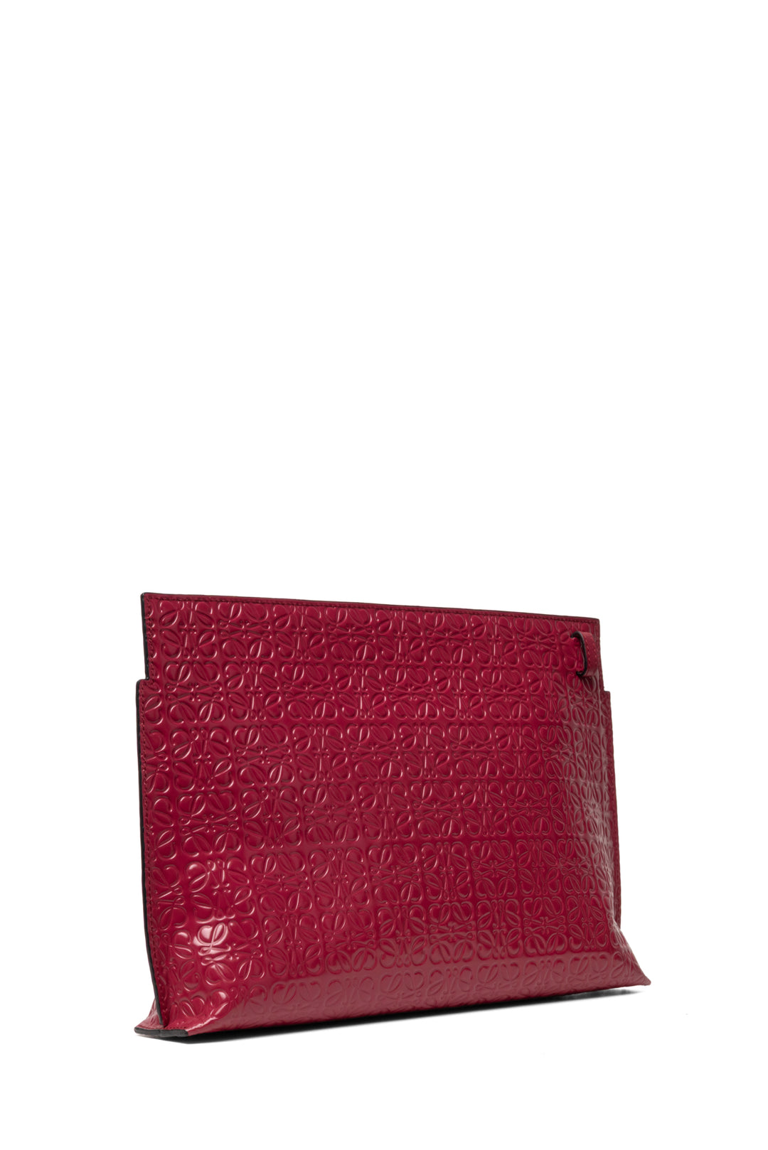 Loewe Anagram Embossed Leather T Clutch