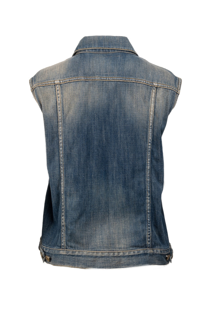 R13 Size S Denim Layered Vest