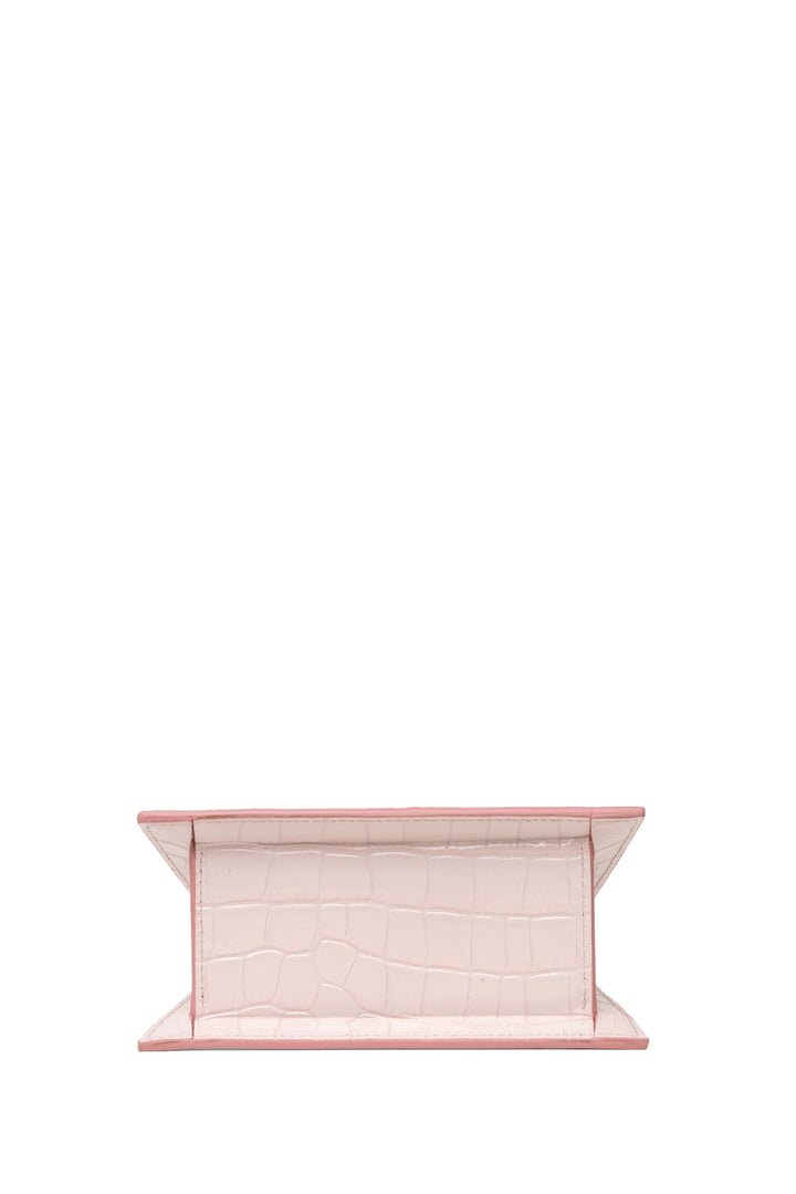 Jacquemus Le Chiquito Moyen Croc-Embossed Leather