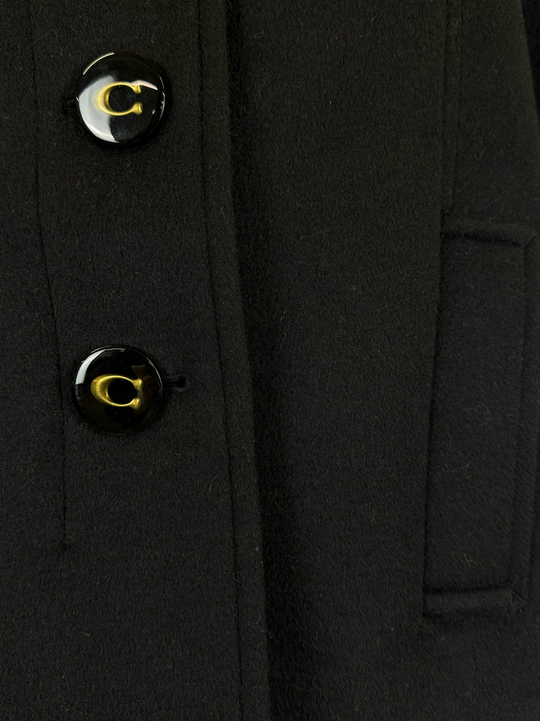 Coach Size XS/S Logo Button Poncho