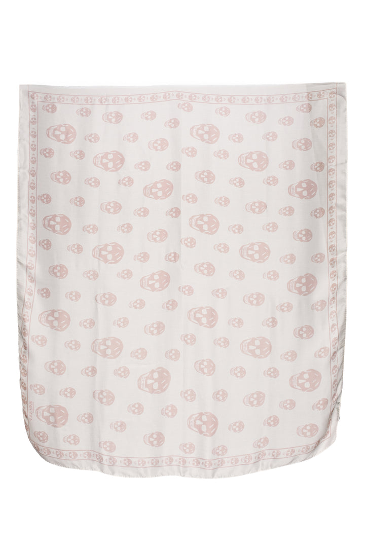 Alexander Mcqueen Classic Silk Skull Scarf