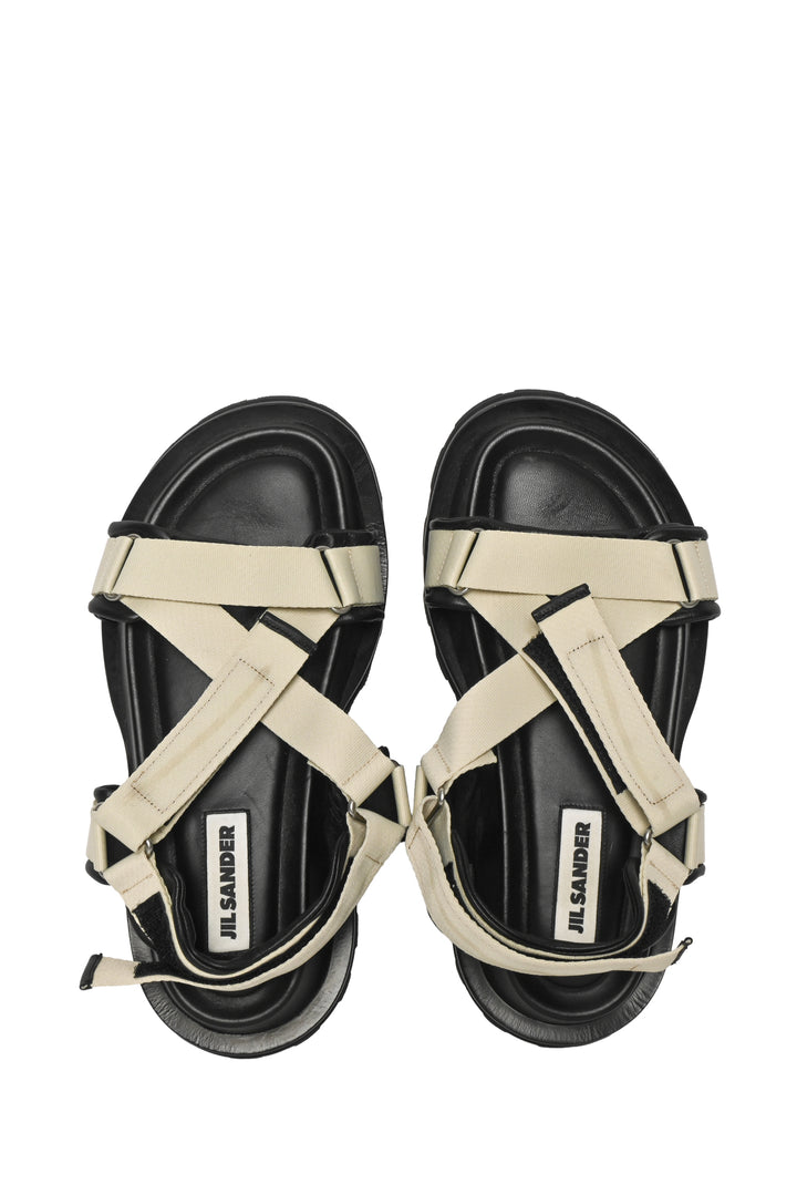 Jil Sander Size 37 Webbing Sandals