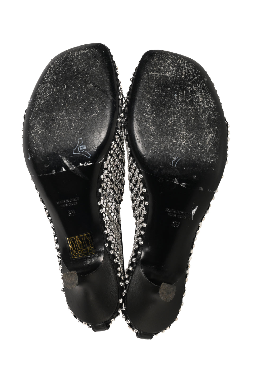 Christopher Esber Size 39 Minette Stud Micro Mesh Heels