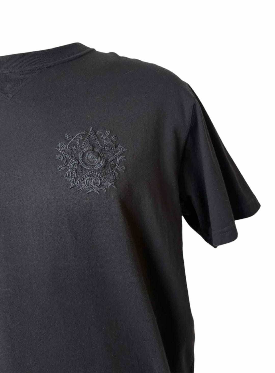 Dior Size L Men's Embroidered Star T-shirt
