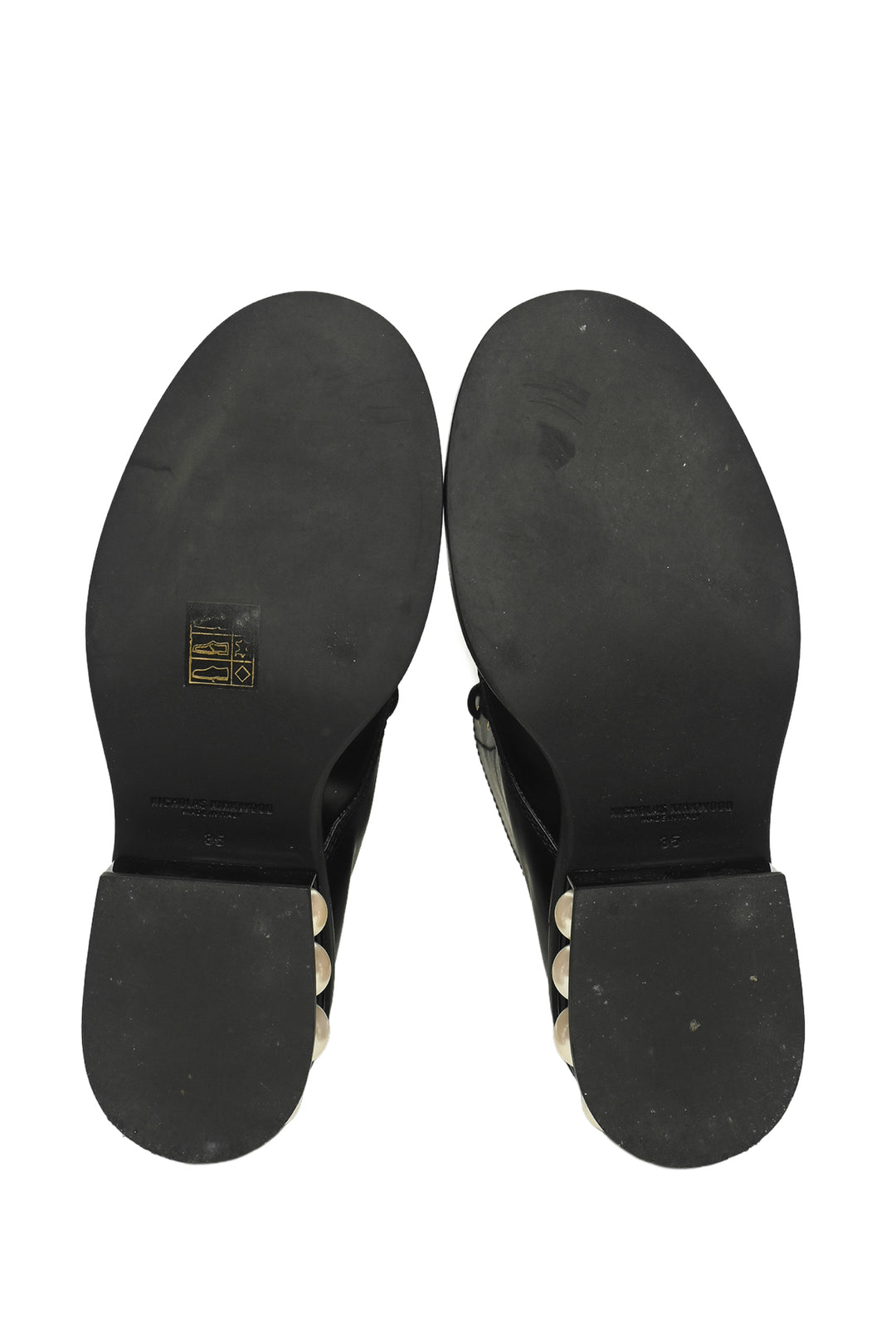 Nicholas Kirkwood Size 35 Casati Faux Pearl Combat Boots