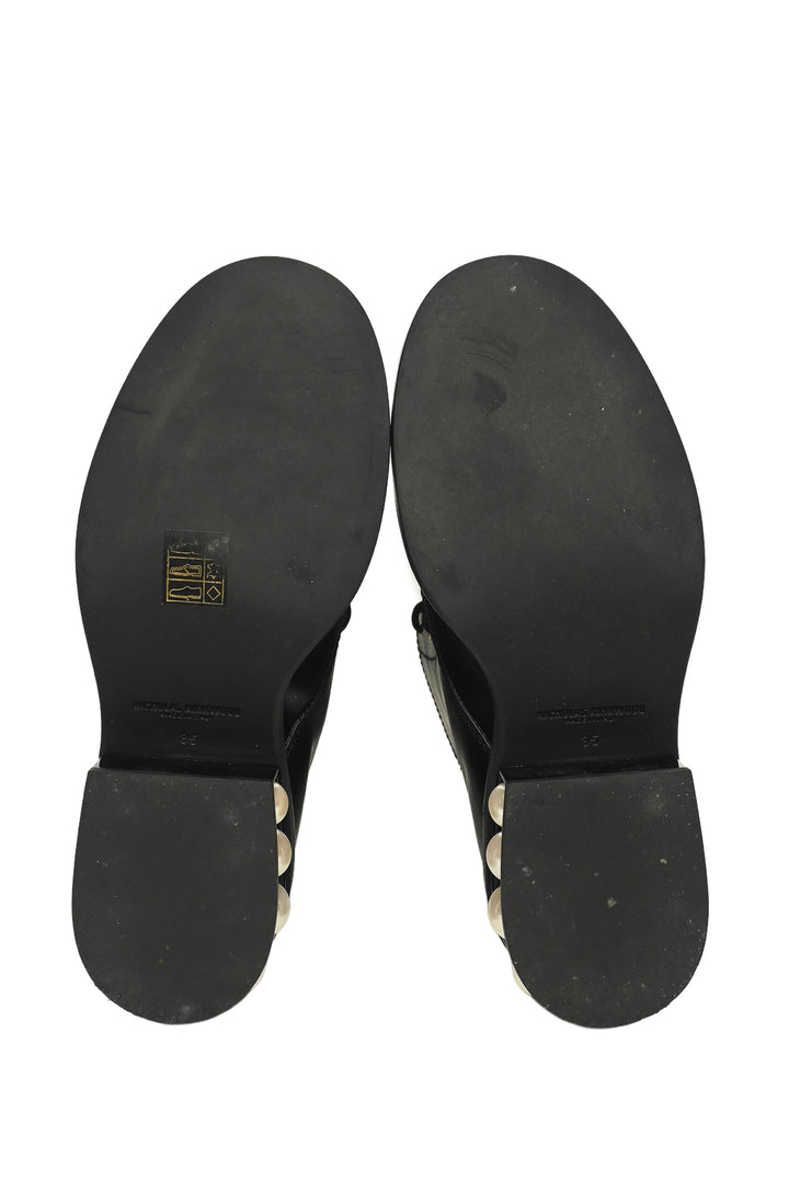 Nicholas Kirkwood Size 35 Casati Faux Pearl Combat Boots